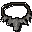 Twisted bird skull necklace