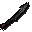 Off-hand black scimitar
