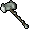 Granite maul (ornate handle, clamp)