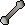 Giant rat bone (polished)