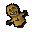 Incomplete gold idol