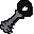Silver key black