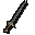 Oxidised two-handed sword