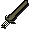 Oxidised sword