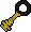 Gold key black