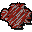 Raw bacon heap