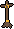 Mahogany gilded cape stand