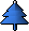 Tree bauble (blue)