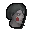 Decaying zombie head