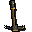 Gilded iron pickaxe