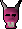 Pink hallowe'en mask