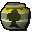 Decorated woodcutting urn (empty)