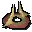 Gold dish (damaged)