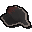 Scrubbed black unicorn hide