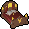 Mahogany gilded bed