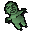 Grinning jade idol