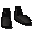 Silver athlete's shoes
