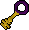 Gold key purple