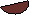 Semicircular red rug