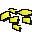 Crushed gold pieces