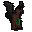 Emerald demon statuette