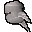 Knight's helmet filled with gunpowder and a fuse