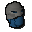 Sapphire golem head