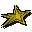 Gold star sticker