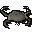 Scrubbed rock crab carcass