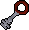 Silver key red