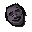 Obsidian idol head